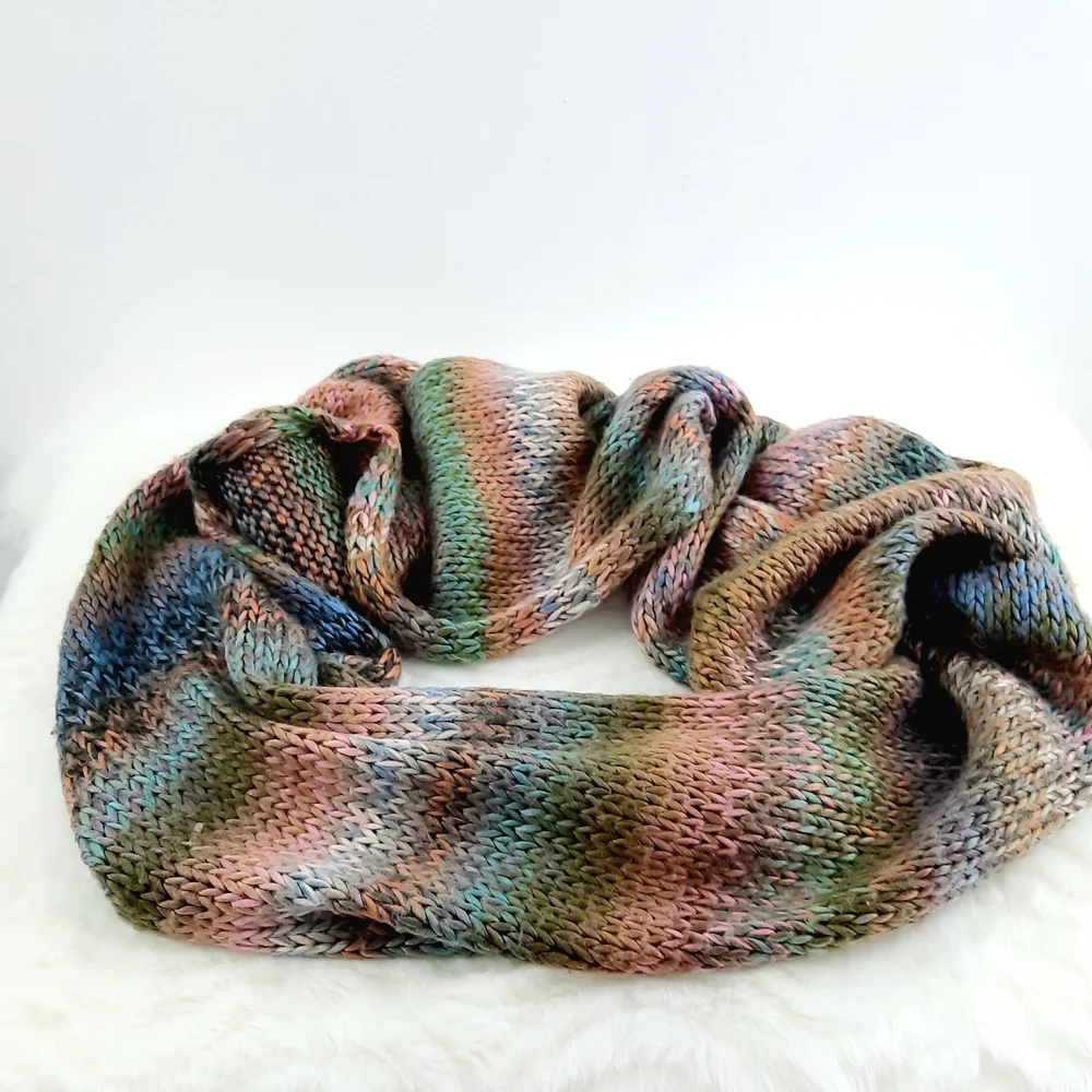 Multicolor Knit Scarf - Picture 3 of 6